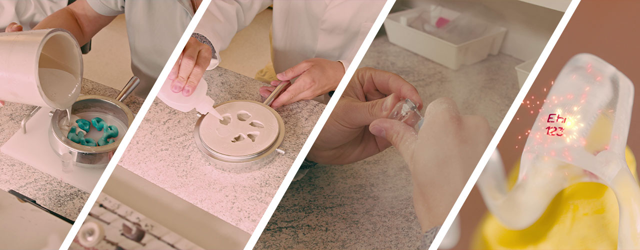 Angepasste In-Ear Kopfhörer und angepasster Gehörschutz