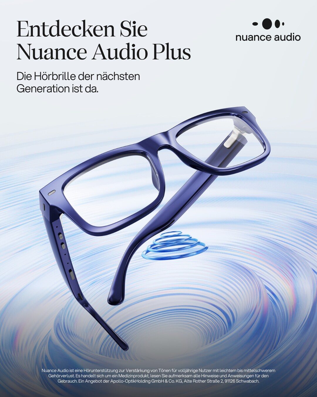 Hörbrille Nuance Audio Plus – Entdecken Sie Nuance Audio Plus