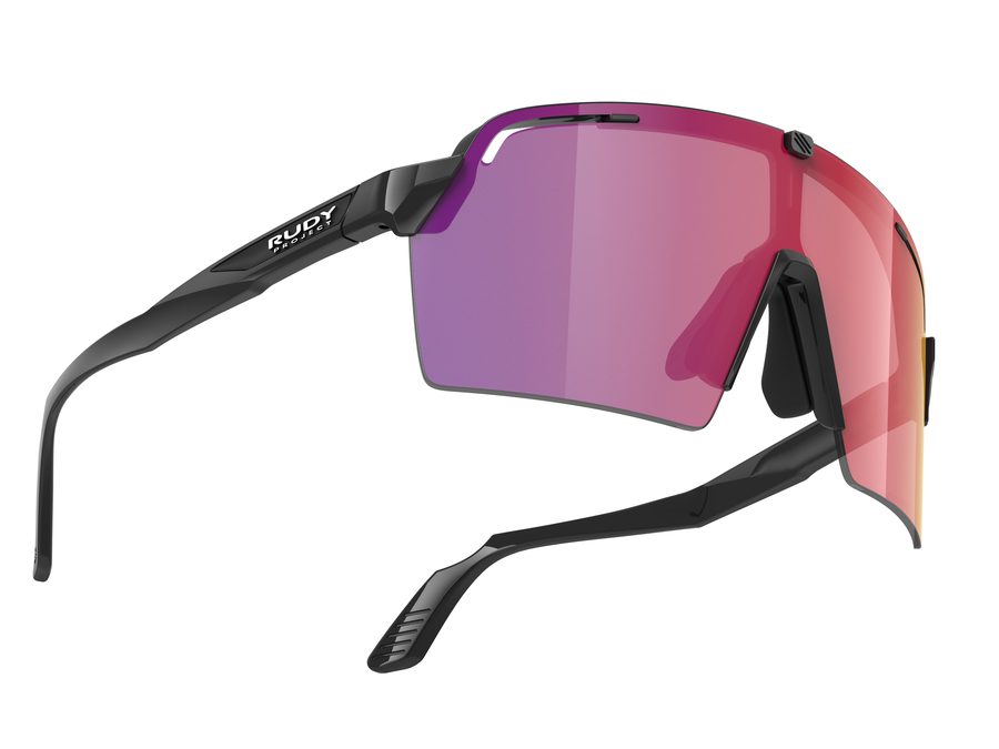 Sportbrille von Rudy Project mit rot verspiegeltem Schild